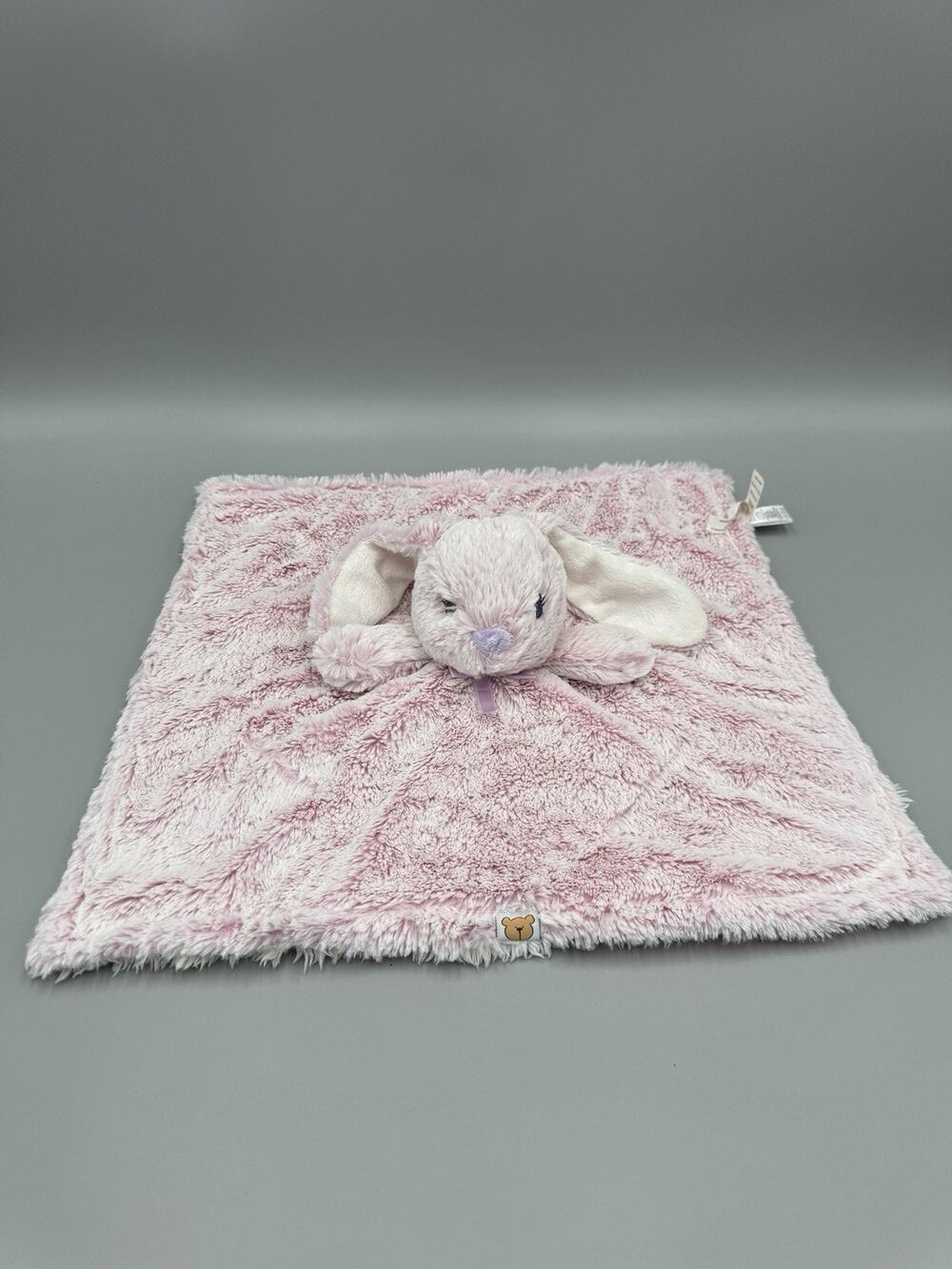 Piccolo Bambino Frosted Pink Bunny Rabbit Lovey Plush Baby Security Blanket